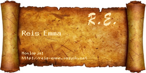 Reis Emma névjegykártya